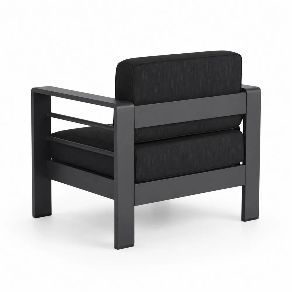 Fauteuil ext¨¦rieur en aluminium avec coussins en polyester