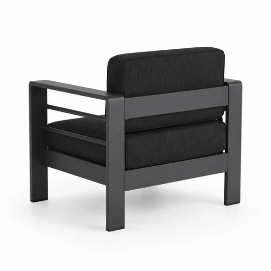 Fauteuil ext¨¦rieur en aluminium avec coussins en polyester