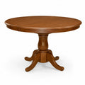 Table ronde en bois brun diam¨¨tre 120