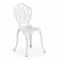 Chaise en aluminium blanc, hauteur 90